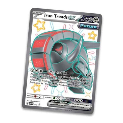 Thẻ bài Pokemon TCG Paldean Fates Tin 5 Pack Shiny Iron Treads ex