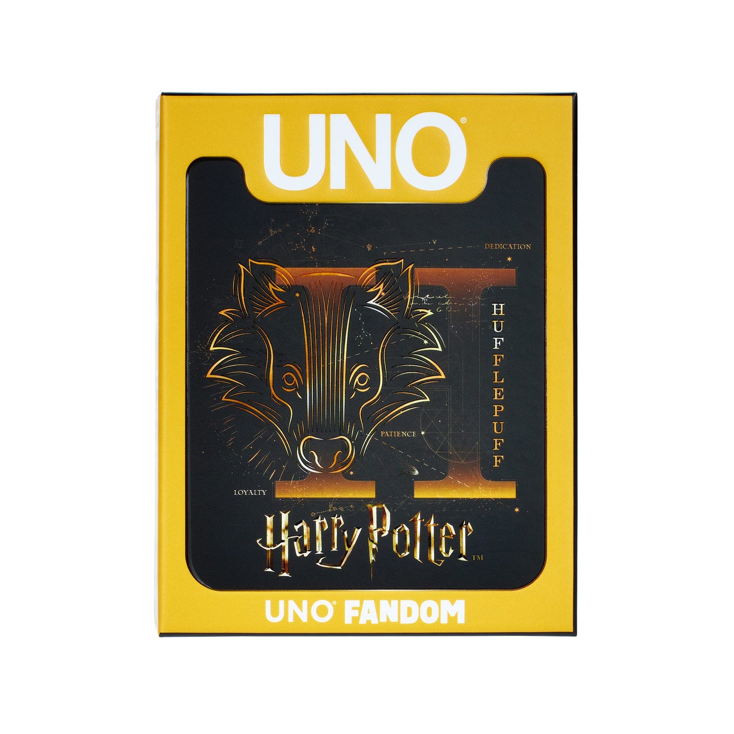 UNO Fandom Harry Potter Hufflepuff Game Deck - Trò chơi thẻ bài Nhà Hufflepuff - Mattel