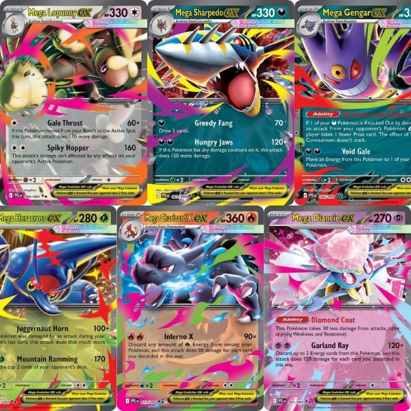 Thẻ bài Pokemon TCG ME02 Phantasmal Flames Booster Pack tiếng Anh