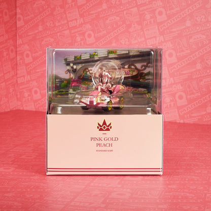 Hot Wheels Mario Kart Pink Gold Peach Collectible Vehicle - Xe Mô Hình Sưu Tầm - Mattel HGT99 - Hình ảnh bổ sung 6