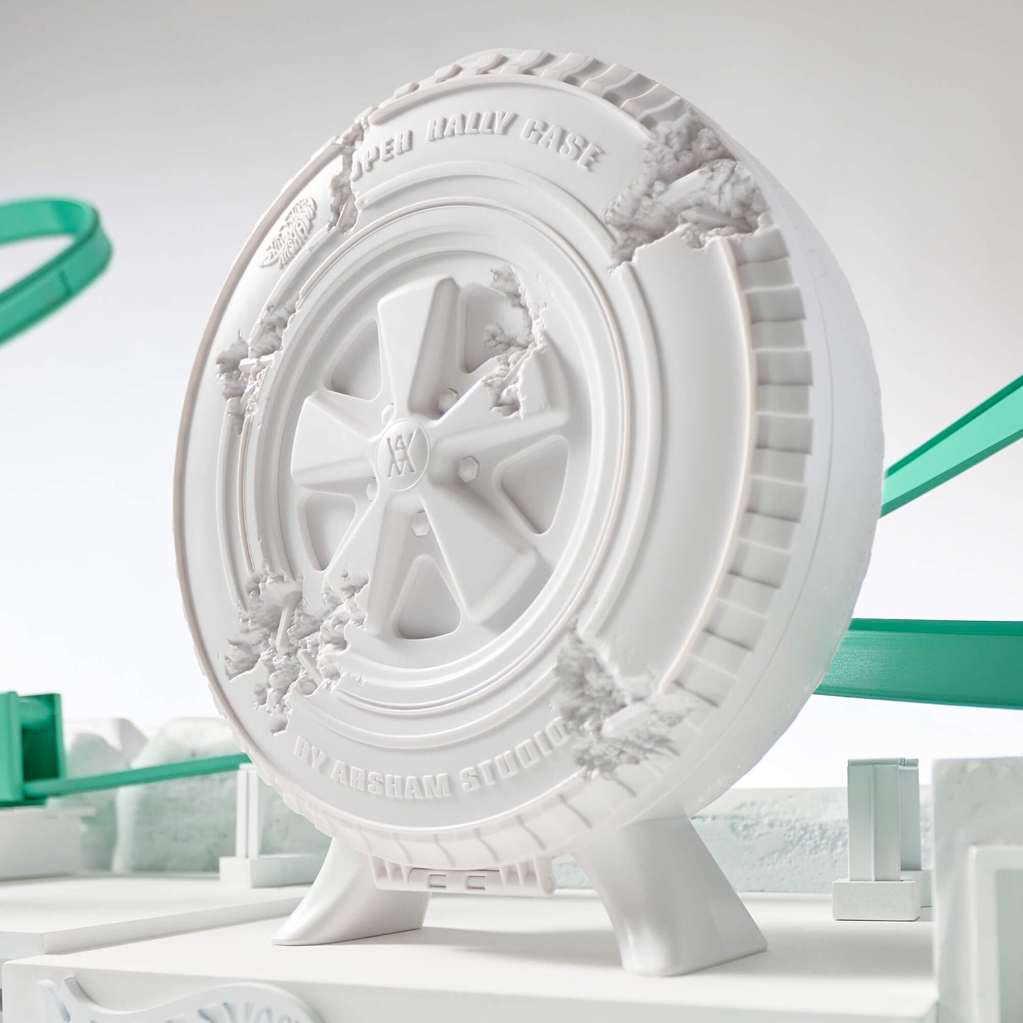 Hot Wheels x Daniel Arsham Complete Car and Rally Case Set - Bộ Sưu Tập Xe Mô Hình Nghệ Thuật Cao Cấp - Mattel Creations