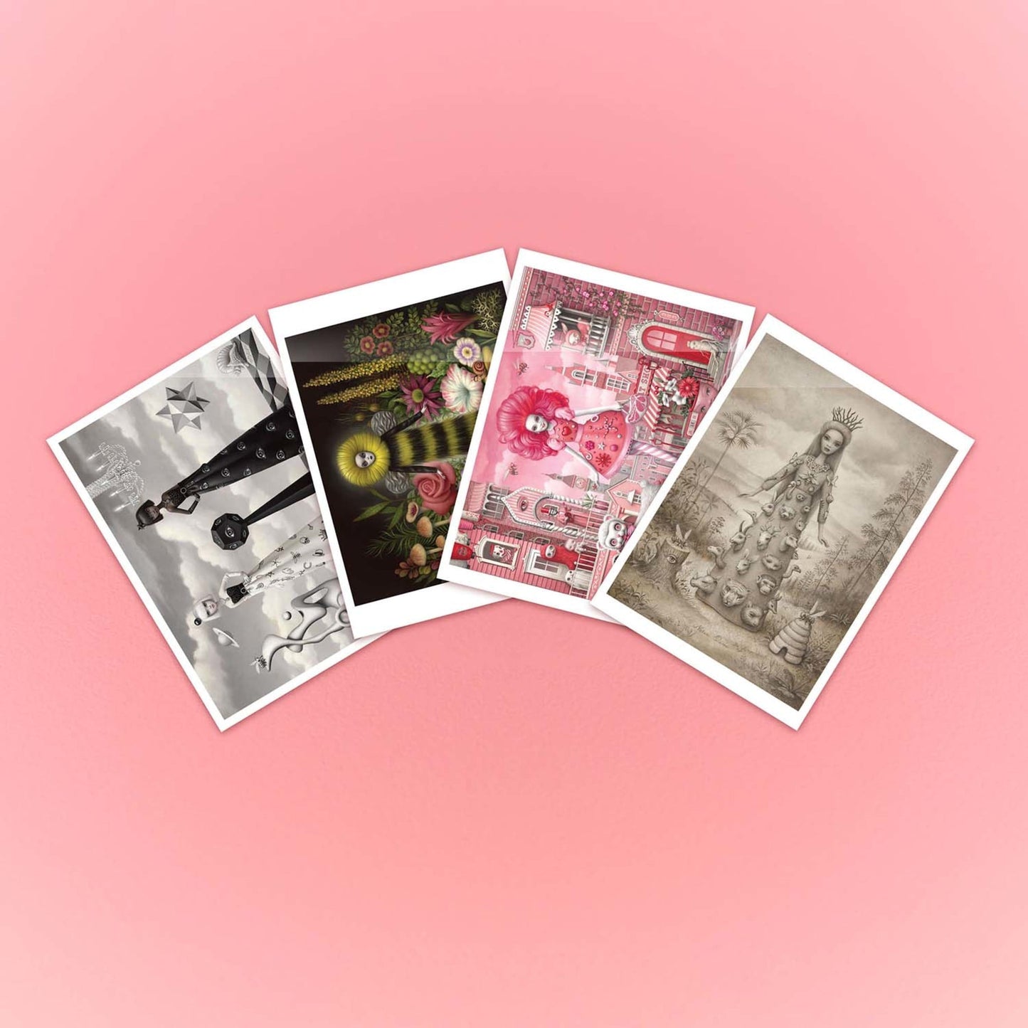 Mark Ryden x Barbie Postcard Set - Bộ Bưu Thiếp Nghệ Thuật Sưu Tầm - Mattel Creations - Hình ảnh chi tiết 2
