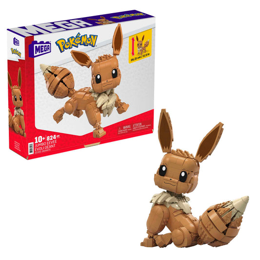 MEGA Pokemon Jumbo Eevee - Mô hình lắp ráp cỡ lớn - Mattel GMD34