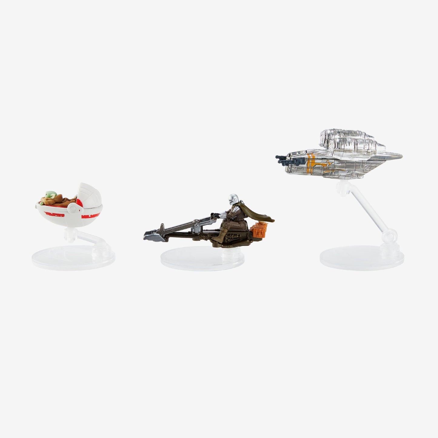 Hot Wheels Star Wars Starship Vehicles 3-Pack - Bộ 3 Phi Thuyền Mô Hình The Mandalorian - Hot Wheels - Góc nhìn khác 3