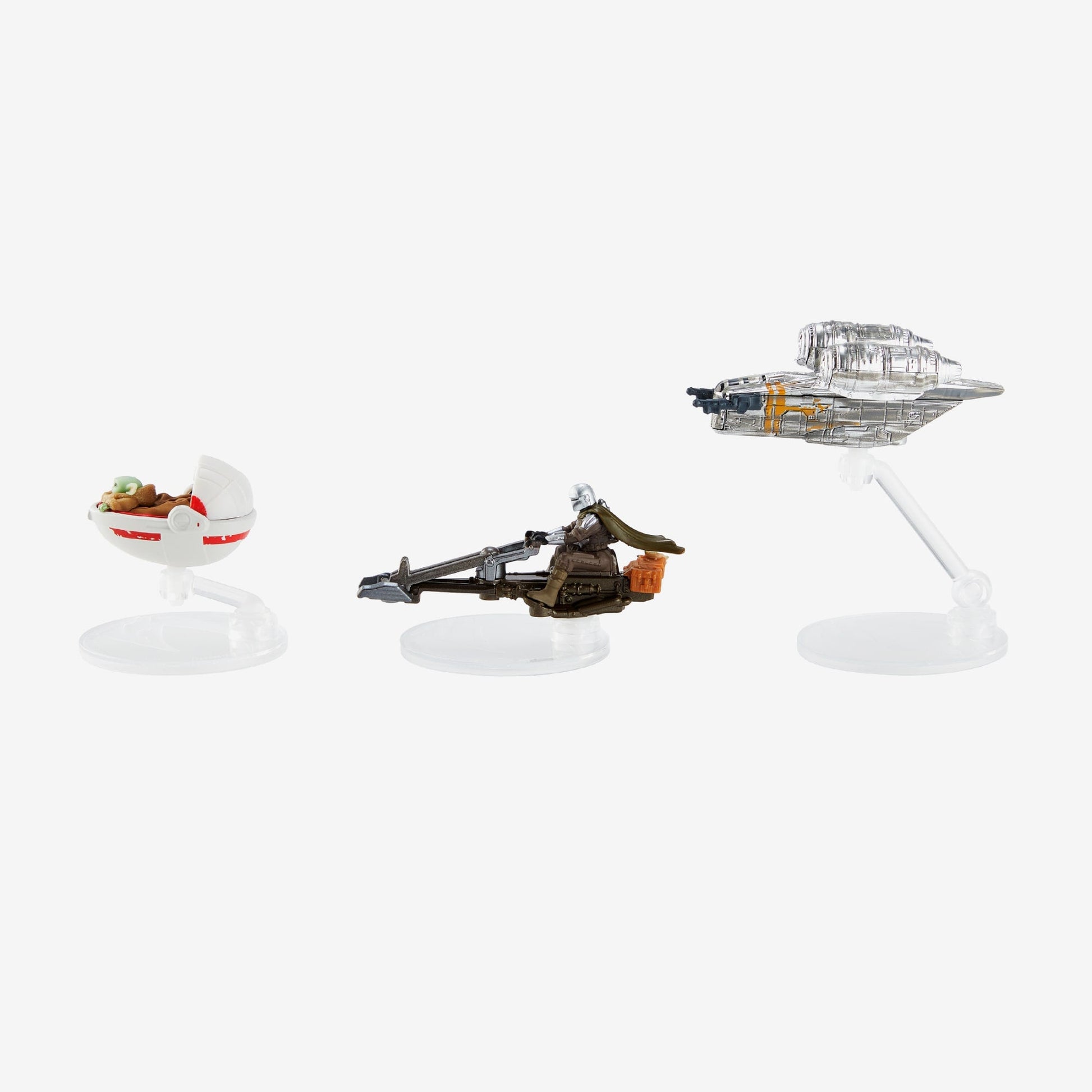 Hot Wheels Star Wars Starship Vehicles 3-Pack - Bộ 3 Phi Thuyền Mô Hình The Mandalorian - Hot Wheels - Góc nhìn khác 3