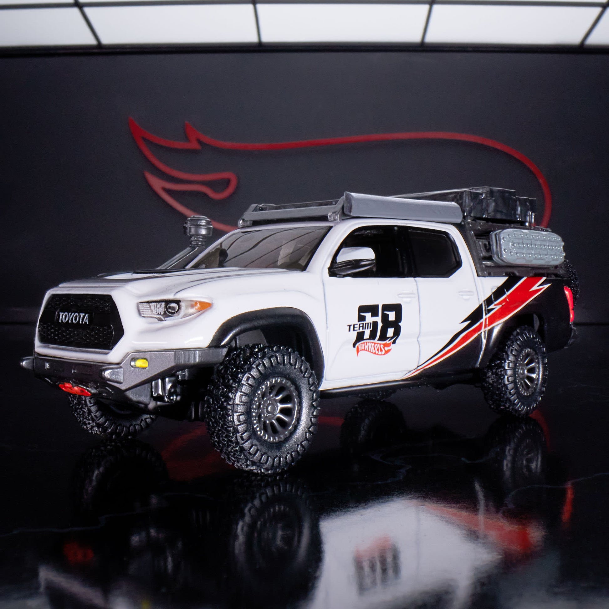 Hot Wheels Elite 64 Mod Shop '17 Toyota Tacoma Xe Mô Hình Kim Loại Hot Wheels - Hình ảnh chi tiết 2