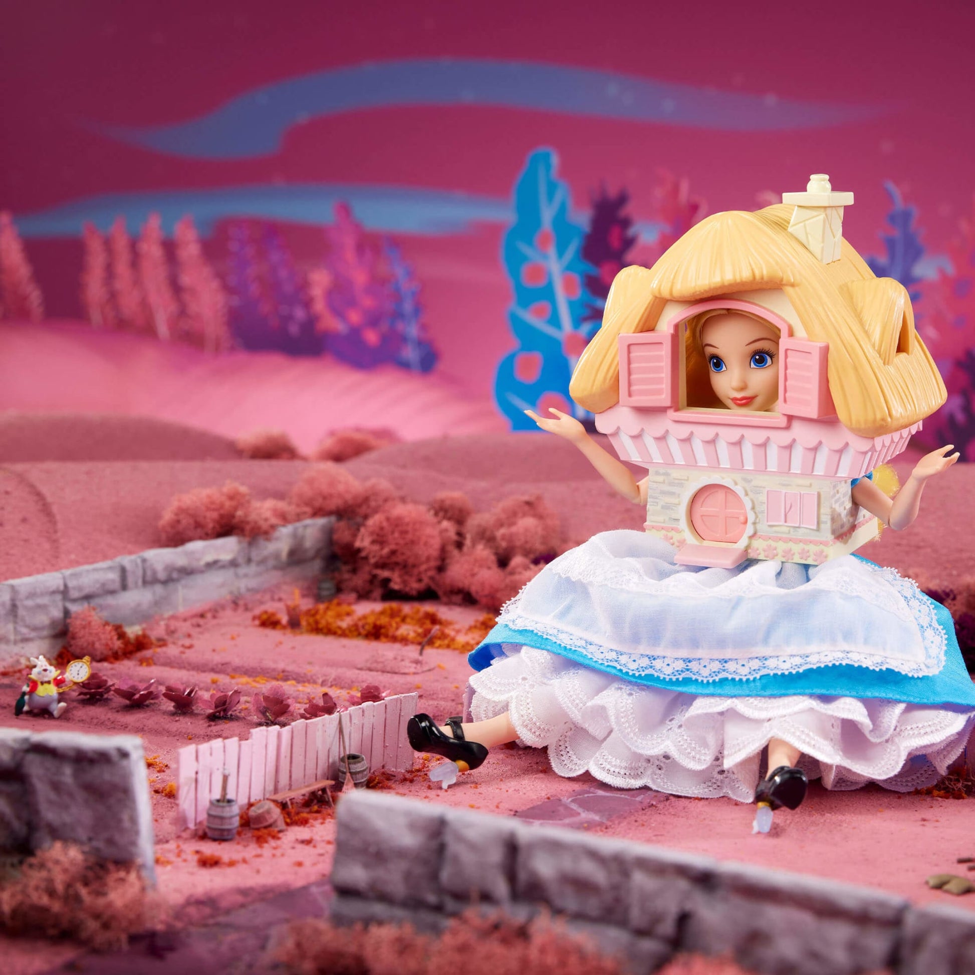 Disney Collector Alice in Wonderland Doll - Búp Bê Sưu Tầm Cao Cấp Disney 100 Năm - Mattel HLX68 Mattel - ảnh 3 - Figure