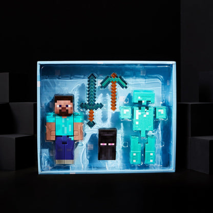 Minecraft Diamond Level Steve Collector Action Figure - Mô Hình Nhân Vật Sưu Tập Chính Hãng Mattel - Hình ảnh bổ sung 7