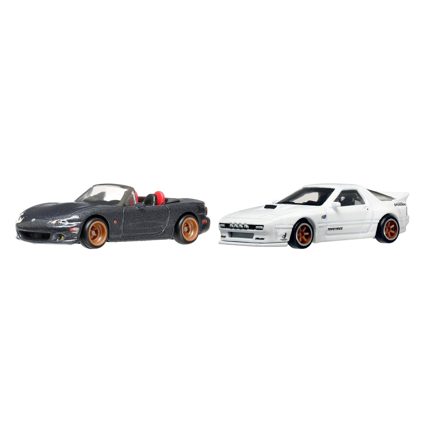 Hot Wheels Premium Car Culture 2-Pack - '04 Mazda Mazdaspeed Miata & Mazda RX7 FC Pandem - Bộ 2 Xe Mô Hình Kim Loại Cao Cấp Hot Wheels - Hình ảnh chi tiết 2