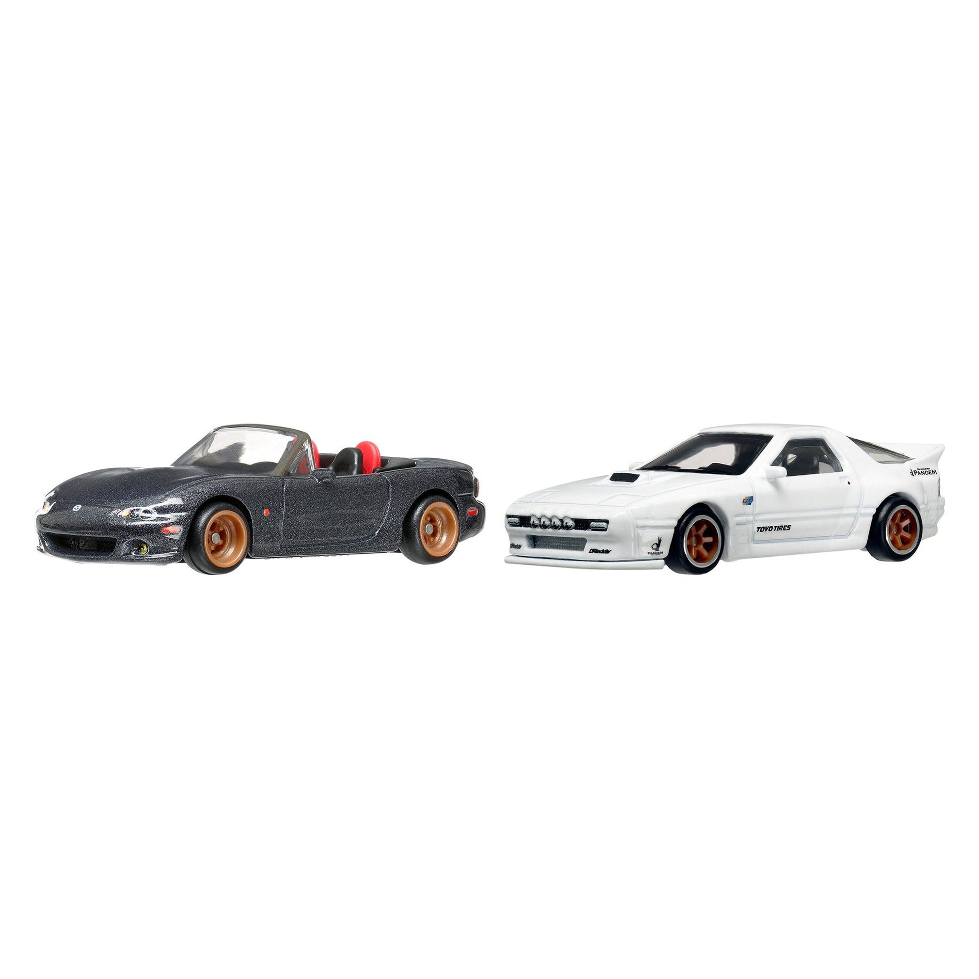 Hot Wheels Premium Car Culture 2-Pack - '04 Mazda Mazdaspeed Miata & Mazda RX7 FC Pandem - Bộ 2 Xe Mô Hình Kim Loại Cao Cấp Hot Wheels - Hình ảnh chi tiết 2
