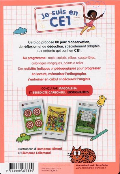 Mon Bloc D'Activites - Ce1 - Mots Croises - Casse-Tetes - Rebus...