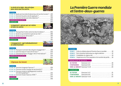 HISTOIRE-GEOGRAPHIE EMC 3E - PREPABREVET COURS ENTRAINEMENT - COURS, METHODES ET EXERCICES PROGRES