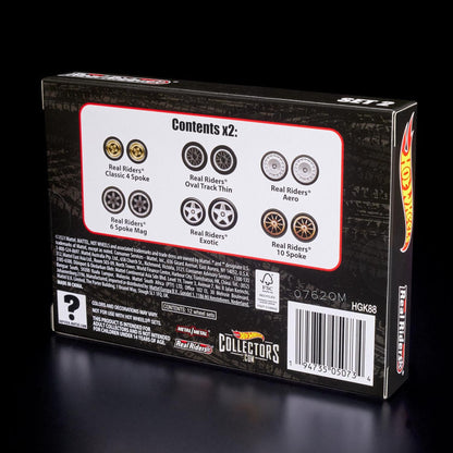 RLC Exclusive Real Riders Wheels Pack - Set 2 | Bộ Bánh Xe Hot Wheels Cao Cấp | Mattel HGK88 Mattel - Diecast Accessories