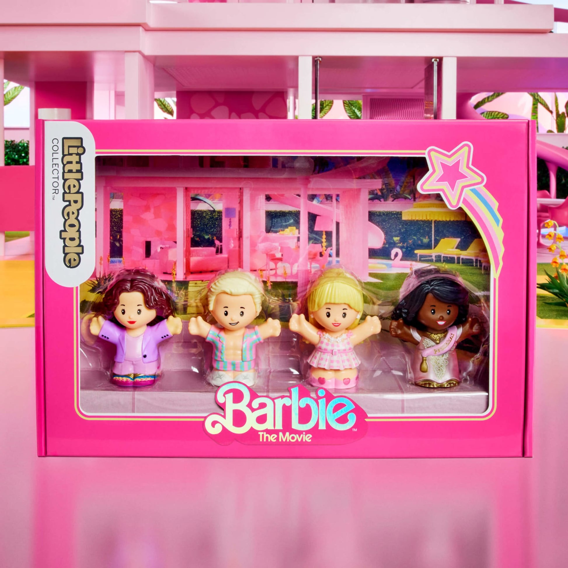 Little People Collector Barbie The Movie Special Edition Set - Bộ 4 Mô Hình Figure Sưu Tầm - Mattel HRK97 - Hình ảnh bổ sung 7