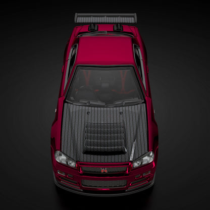 RLC Exclusive sELECTIONs Nissan Skyline GT-R (BNR34) Xe Mô Hình 1:64 Hot Wheels