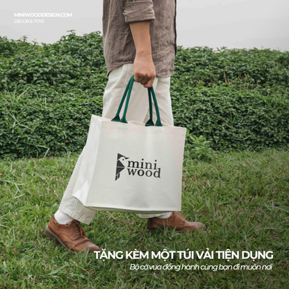 Bộ Cờ Vua Signature Size Du Lịch - Bộ cờ vua gỗ hương cao cấp - Miniwood Design