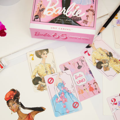 UNO Canvas Barbie Fashion Model Collection Deck - Bộ bài UNO sưu tầm phiên bản Barbie - Mattel Creations - Hình ảnh bổ sung 7