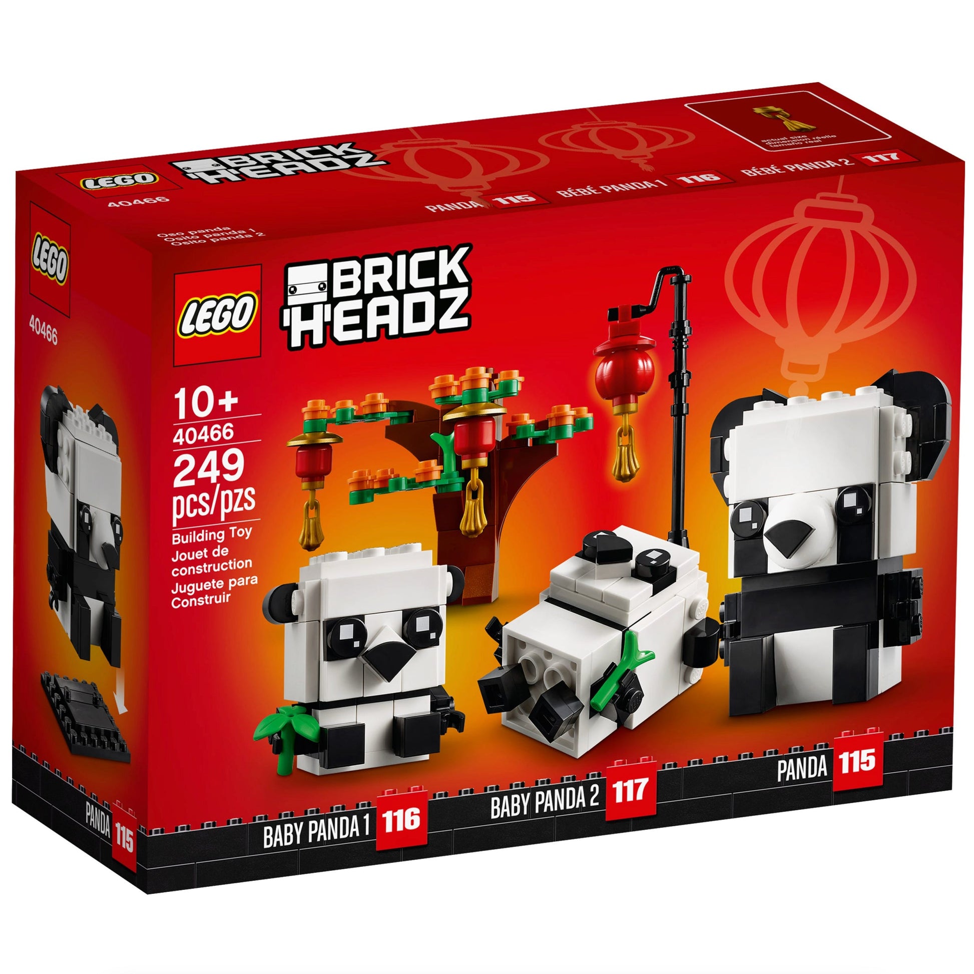 LEGO® BrickHeadz™ Chinese New Year Pandas - Bộ Lắp Ráp Gấu Trúc Tết May Mắn - LEGO 40466 - Hình ảnh chi tiết 2