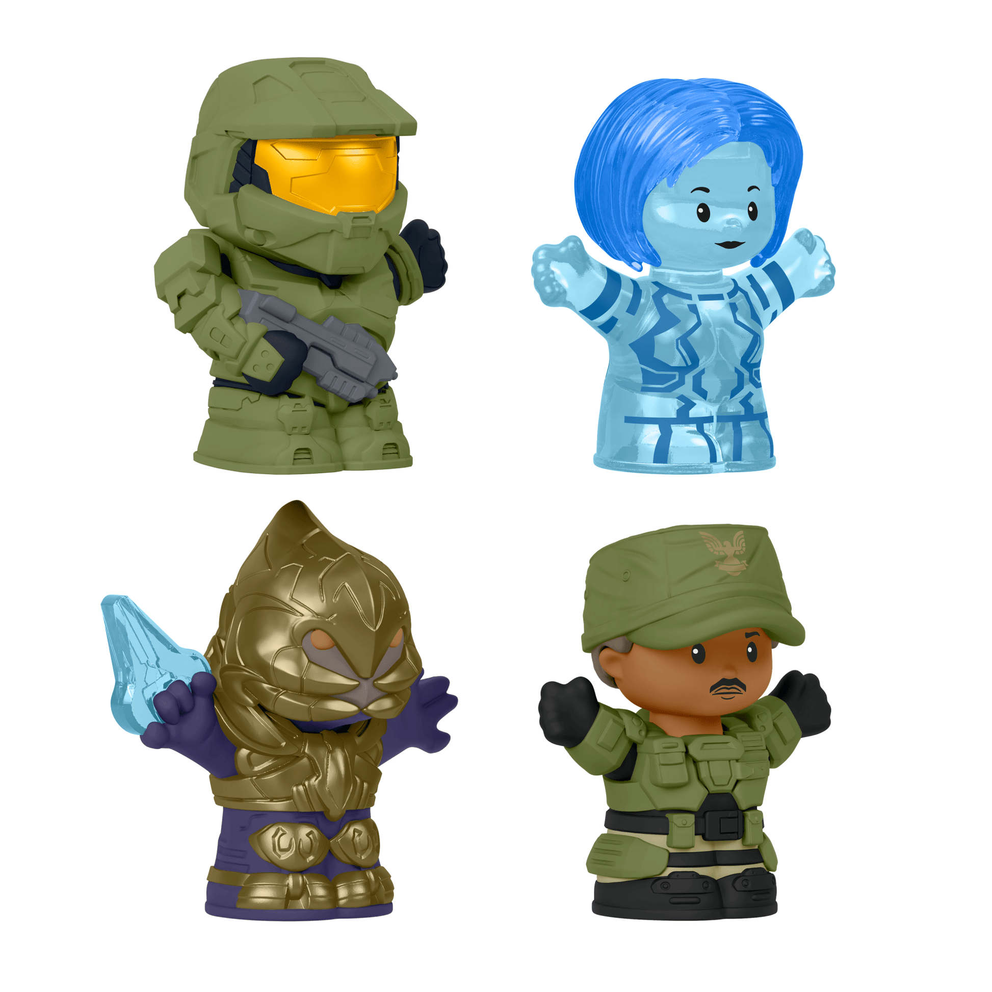Little People Collector Halo Special Edition Set - Bộ Mô Hình Nhân Vật Halo 3 - Mattel Creations - Góc nhìn khác 3