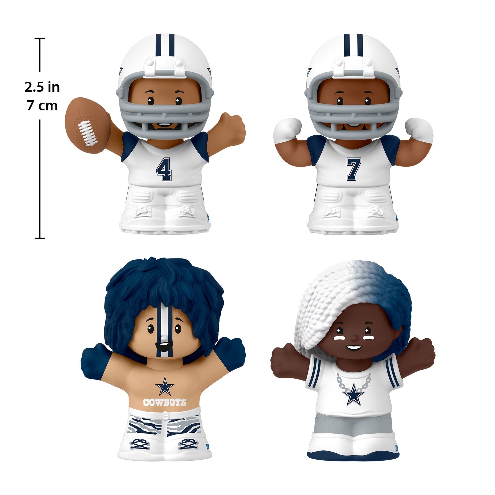 Little People Collector Dallas Cowboys Alternate Jersey Figure Set - Bộ Mô Hình NFL Cao Cấp - Fisher-Price - Hình ảnh bổ sung 5