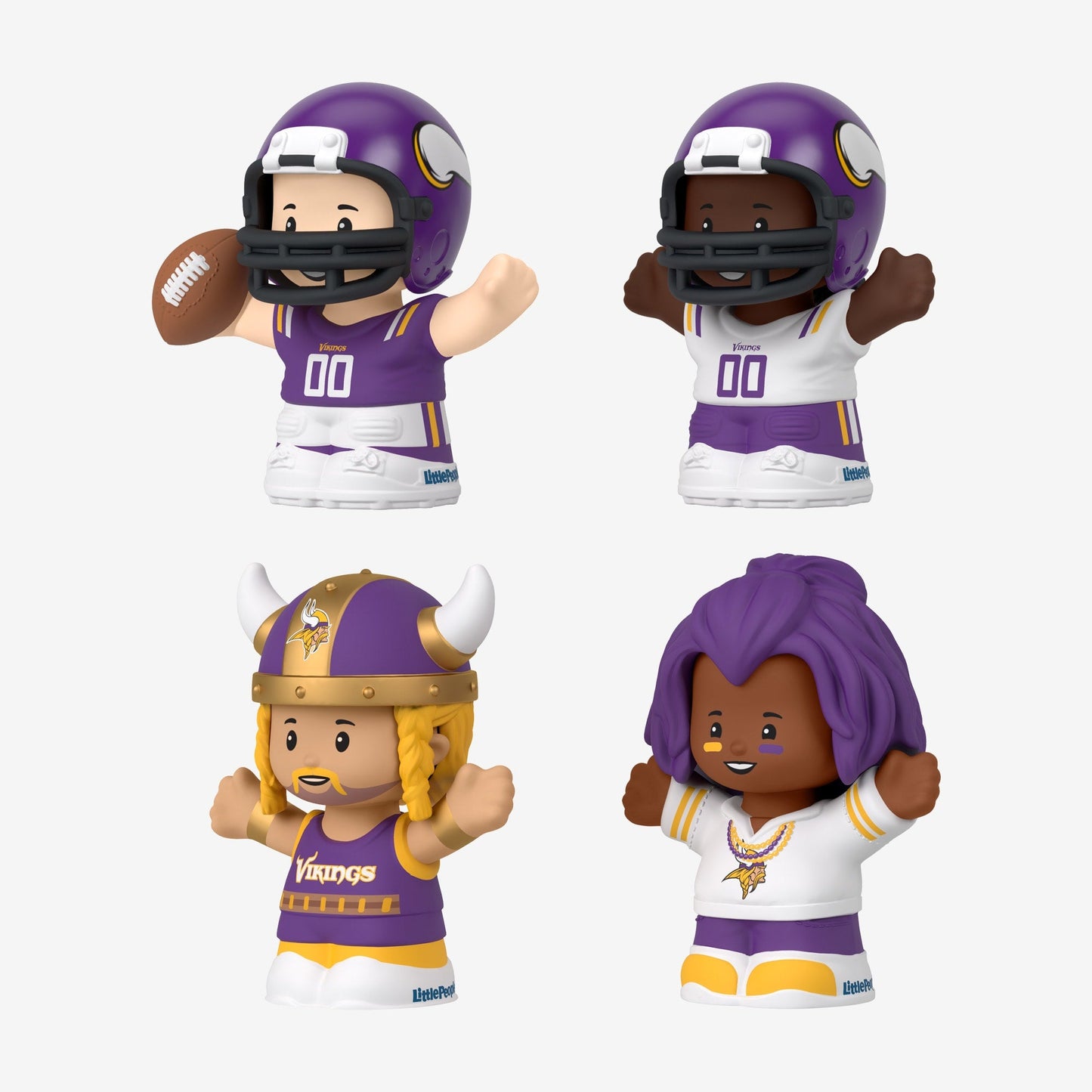 Little People Collector x NFL Minnesota Vikings Set - Bộ Mô Hình Nhân Vật Sưu Tập Đội Bóng Vikings - Mattel - Hình ảnh bổ sung 5