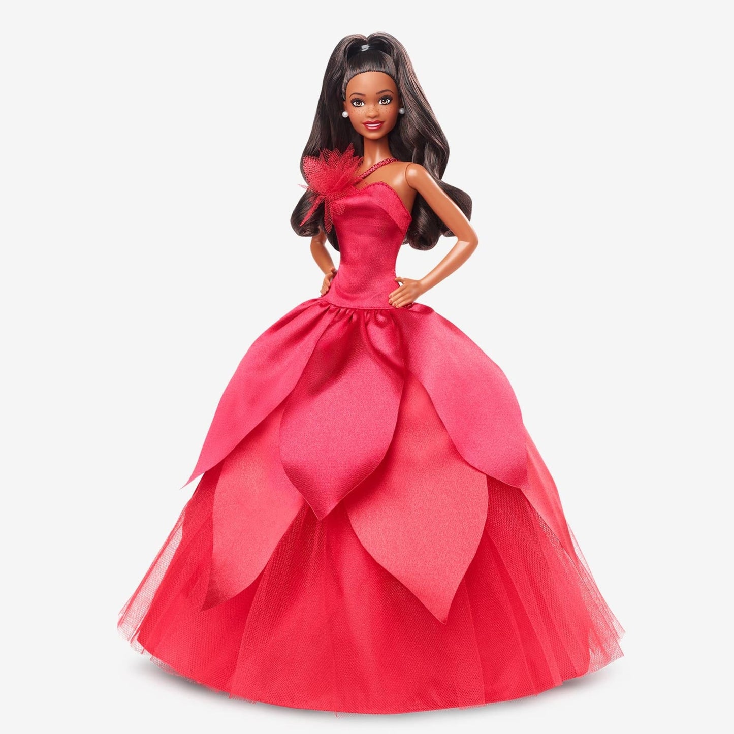 2022 Holiday Barbie, Dark-Brown Hair - Búp Bê Sưu Tầm Cao Cấp - Barbie Signature - Hình ảnh chi tiết 2