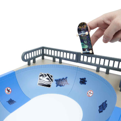 TECH DECK 6066909 Saucer Shaped Performance Playset - Bộ đồ chơi ván trượt hình lòng chảo - Tech Deck