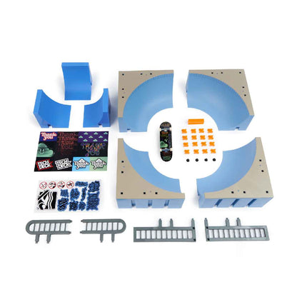 TECH DECK 6066909 Saucer Shaped Performance Playset - Bộ đồ chơi ván trượt hình lòng chảo - Tech Deck