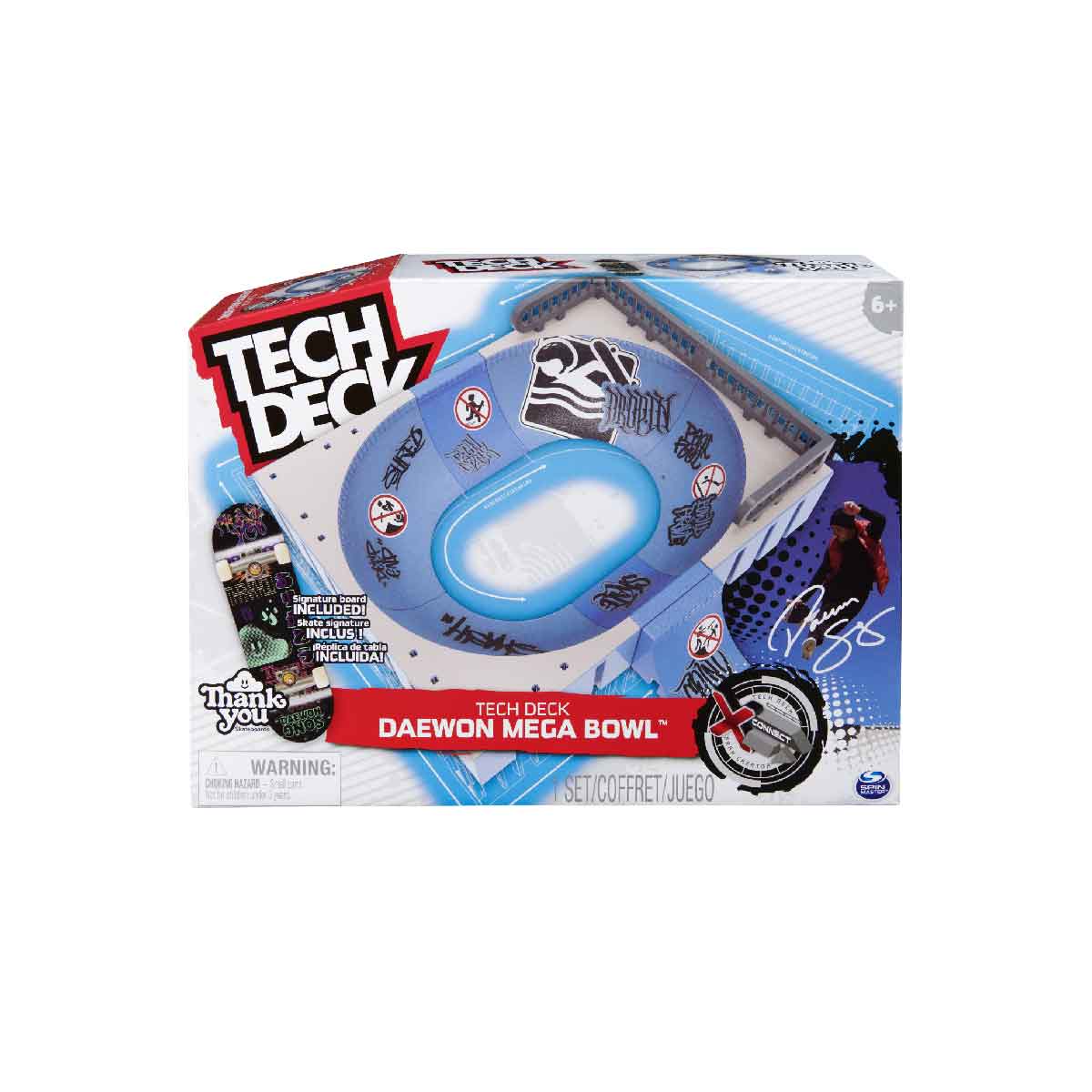 TECH DECK 6066909 Saucer Shaped Performance Playset - Bộ đồ chơi ván trượt hình lòng chảo - Tech Deck