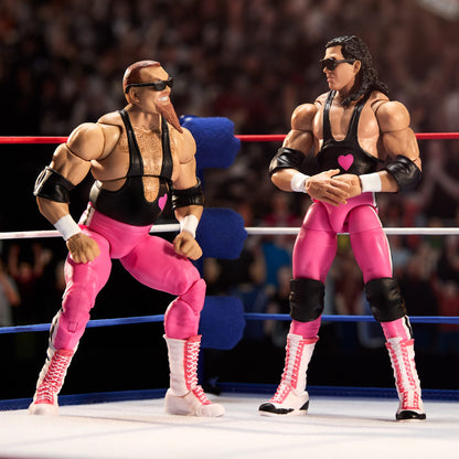 WWE Coliseum Collection Hart Foundation Action Figure 2-Pack - Bộ 2 Mô Hình Đồ Chơi Sưu Tầm - Mattel HVK93 - Hình ảnh chi tiết 2