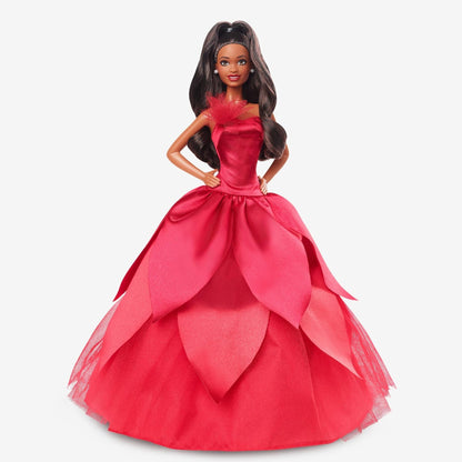 2022 Holiday Barbie, Dark-Brown Hair - Búp Bê Sưu Tầm Cao Cấp - Barbie Signature - Hình ảnh sản phẩm