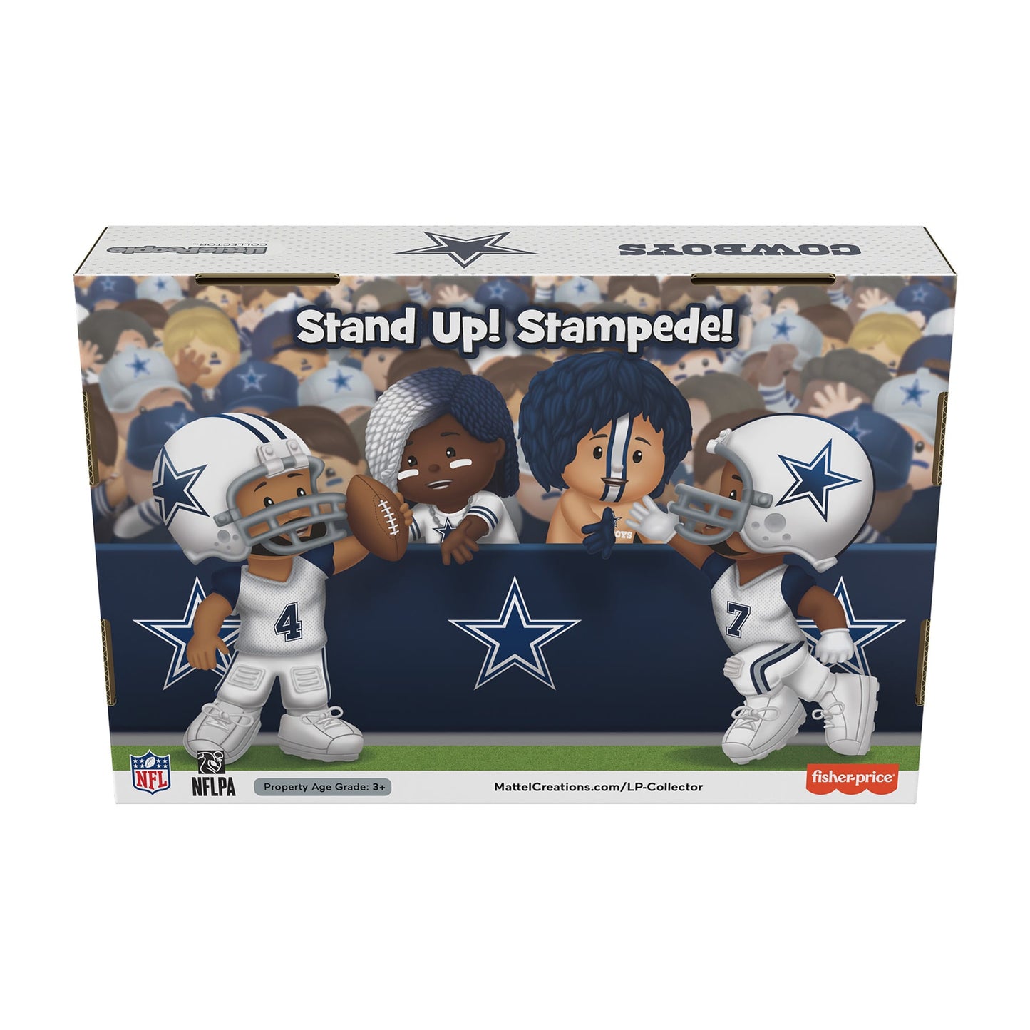 Little People Collector Dallas Cowboys Alternate Jersey Figure Set - Bộ Mô Hình NFL Cao Cấp - Fisher-Price - Hình ảnh bổ sung 8