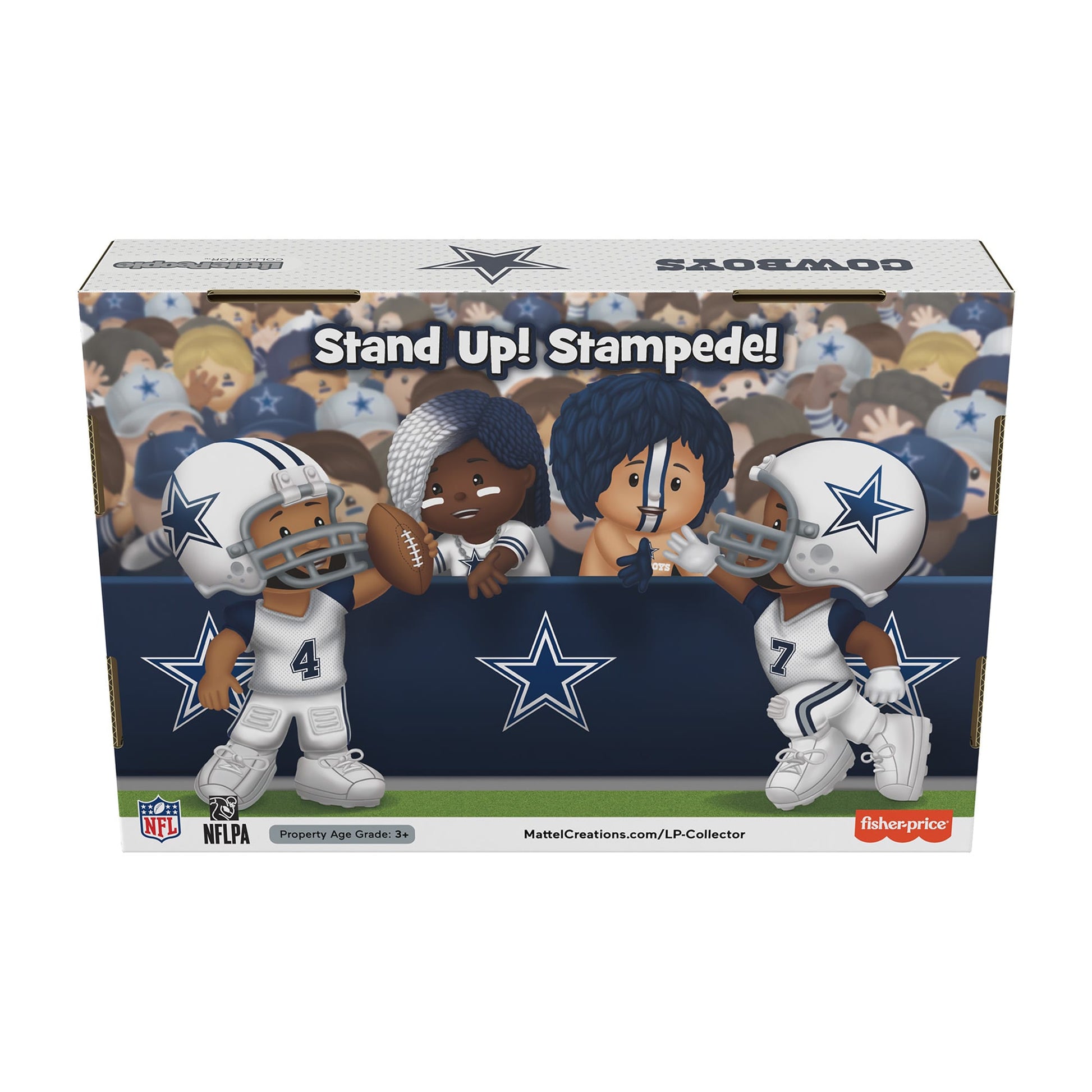 Little People Collector Dallas Cowboys Alternate Jersey Figure Set - Bộ Mô Hình NFL Cao Cấp - Fisher-Price - Hình ảnh bổ sung 8