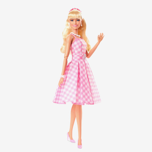 Barbie in Pink Gingham Dress – Barbie The Movie Búp Bê Sưu Tầm Chính Hãng Mattel HPJ96 - Hình ảnh chi tiết 2