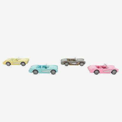 Barbie The Movie Hot Wheels Corvette 4-Pack Bộ 4 Xe Mô Hình Corvette Tỷ Lệ 1:64 Mattel Creations HRL24 Mattel - ảnh 2 - Đồ sư
