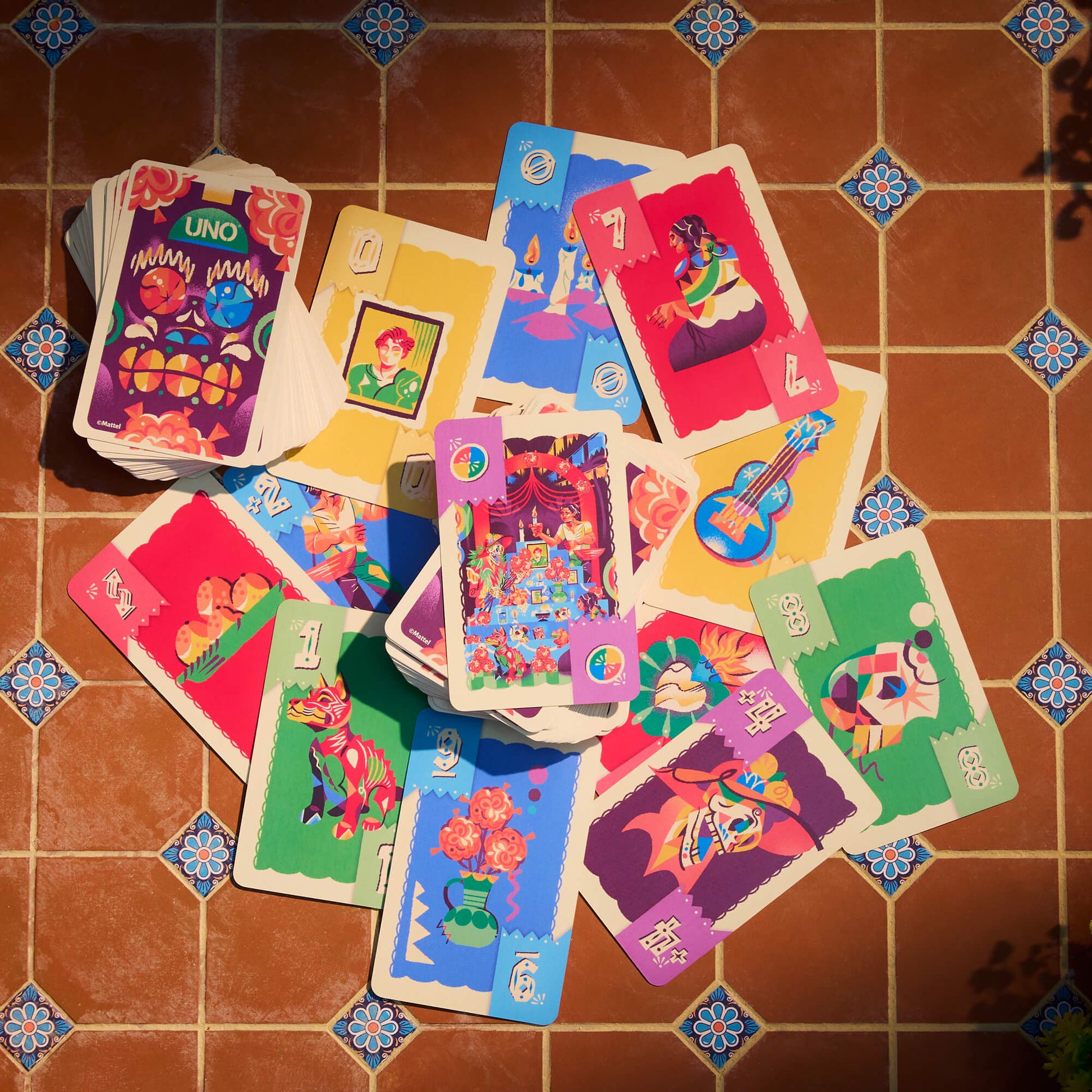 UNO Canvas Día de Muertos Card Game - Trò Chơi Bài Nghệ Thuật - Mattel Creations - Hình ảnh bổ sung 5