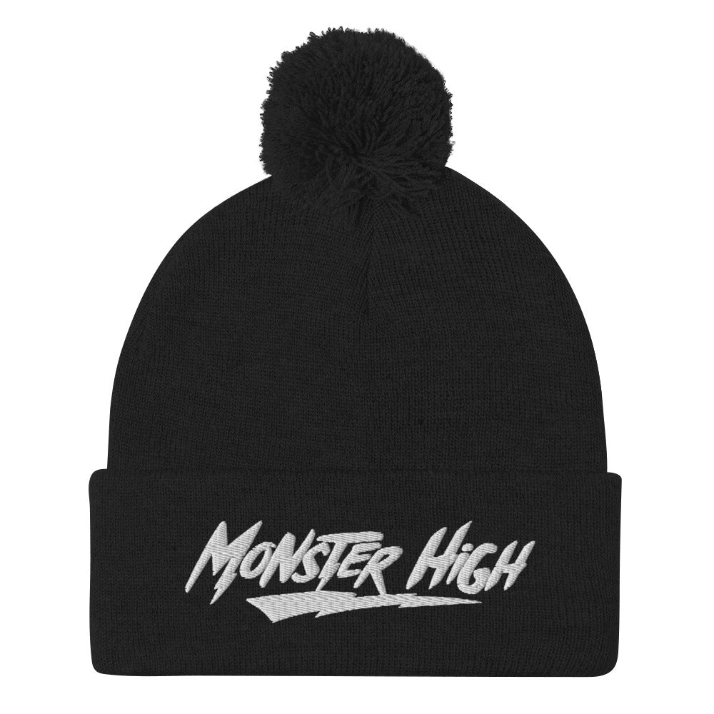 Monster High Logo Pom Pom Beanie - Mũ Len Có Quả Bông Cao Cấp - Mattel Creations - Hình ảnh chi tiết 2