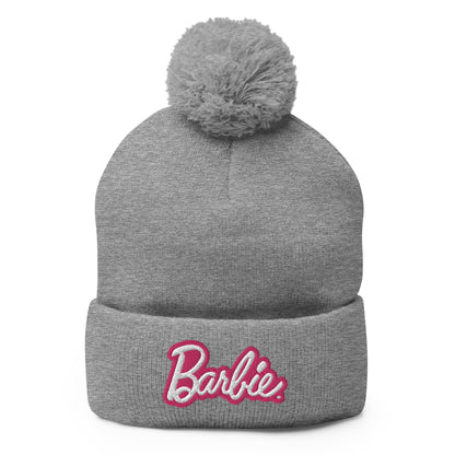 Barbie Logo Pom Pom Beanie - Mũ Len Thời Trang Barbie Mattel Creations - Hình ảnh sản phẩm