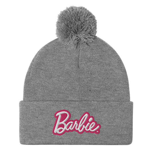 Barbie Logo Pom Pom Beanie - Mũ Len Thời Trang Barbie Mattel Creations - Hình ảnh chi tiết 2