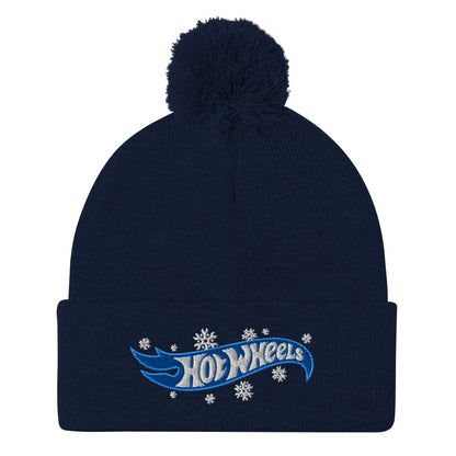 Hot Wheels Snowflake Gears Logo Navy Beanie