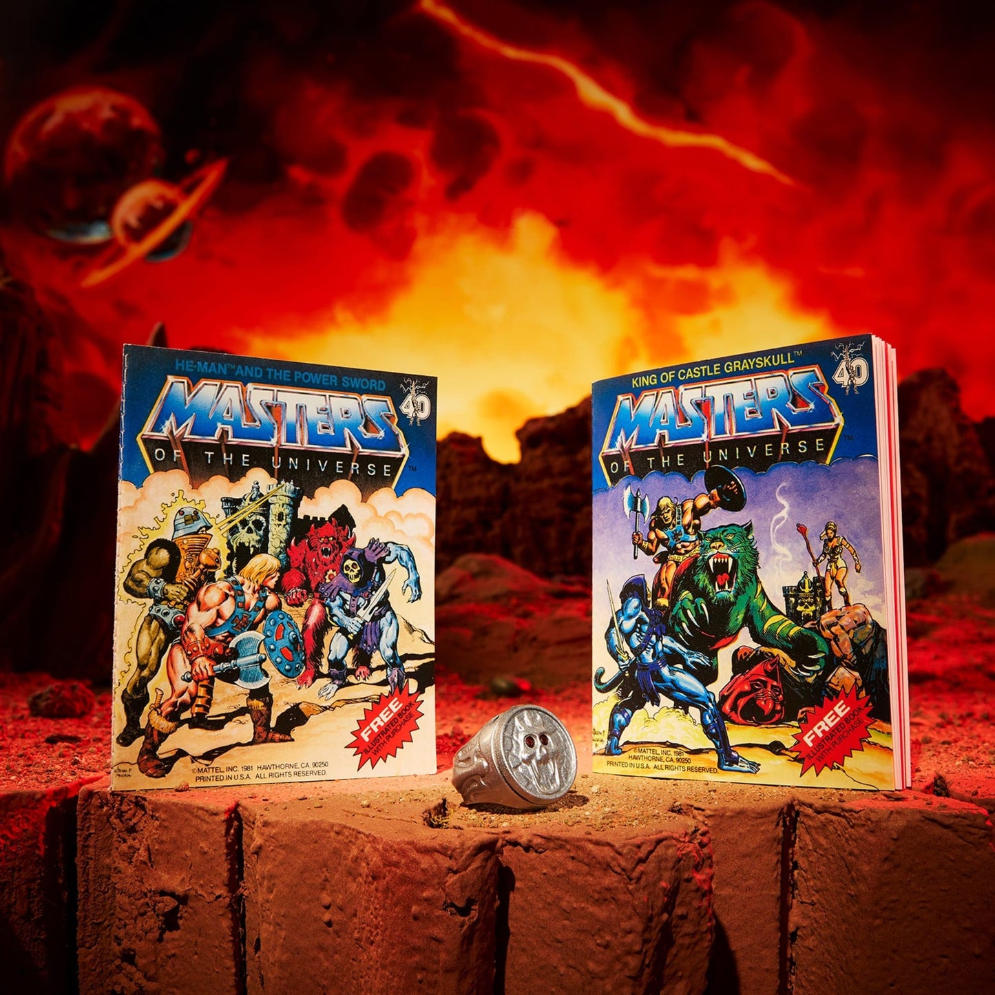 Masters of the Universe Masterverse He-Man vs Skeletor 40th Anniversary - Bộ Mô Hình Kỷ Niệm 40 Năm Chính Hãng Mattel Mattel 