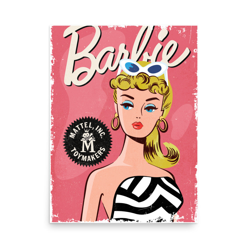 Vintage Barbie Poster - Poster Trang Trí Cổ Điển - Mattel Creations - Hình ảnh sản phẩm