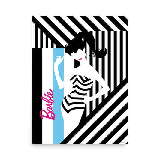 Barbie 1959 Abstract Chevron Poster Tranh Treo Tường Trang Trí Cao Cấp - Barbie Signature - Hình ảnh sản phẩm