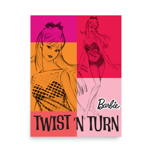 Barbie 1960's Twist N' Turn Poster - Poster Trang Trí Cao Cấp - Mattel Creations - Hình ảnh sản phẩm