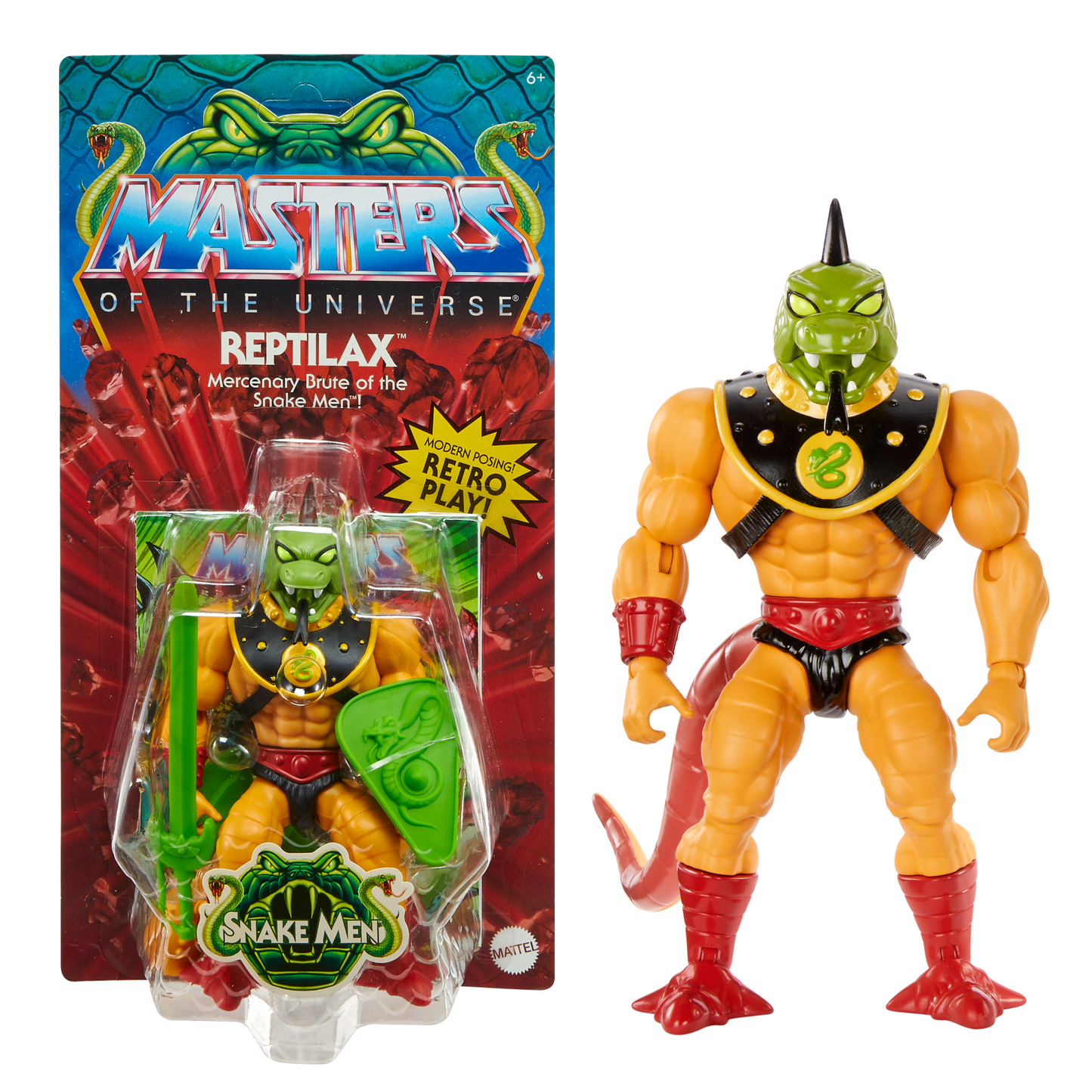 Masters of the Universe Origins Reptilax Action Figure - Mô hình hành động Snake Men - Mattel Creations - Hình ảnh bổ sung 6