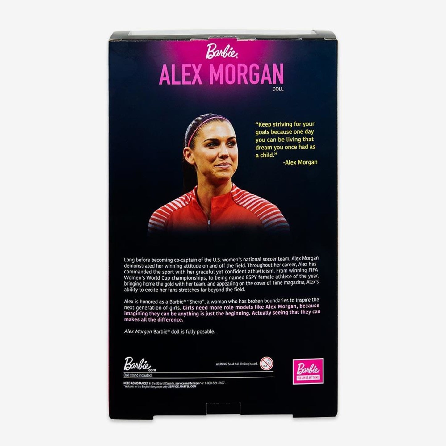 Alex Morgan Barbie Doll - Búp bê Sưu tầm Thể thao Barbie Signature - GHT49 - Hình ảnh bổ sung 7