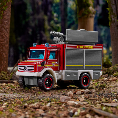 Matchbox Collectors Mercedes-Benz Unimog Fire Truck - Xe Cứu Hỏa Mô Hình Kim Loại Cao Cấp - Hình ảnh chi tiết 2
