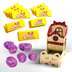Purrramid – Family Stop-or-Go Board Game + Promo Pack