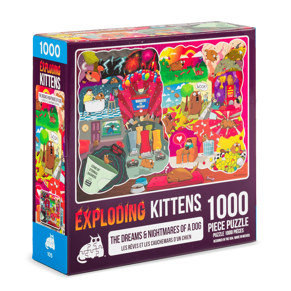 The Dreams and Nightmares of a Dog (1000 Piece Puzzle)