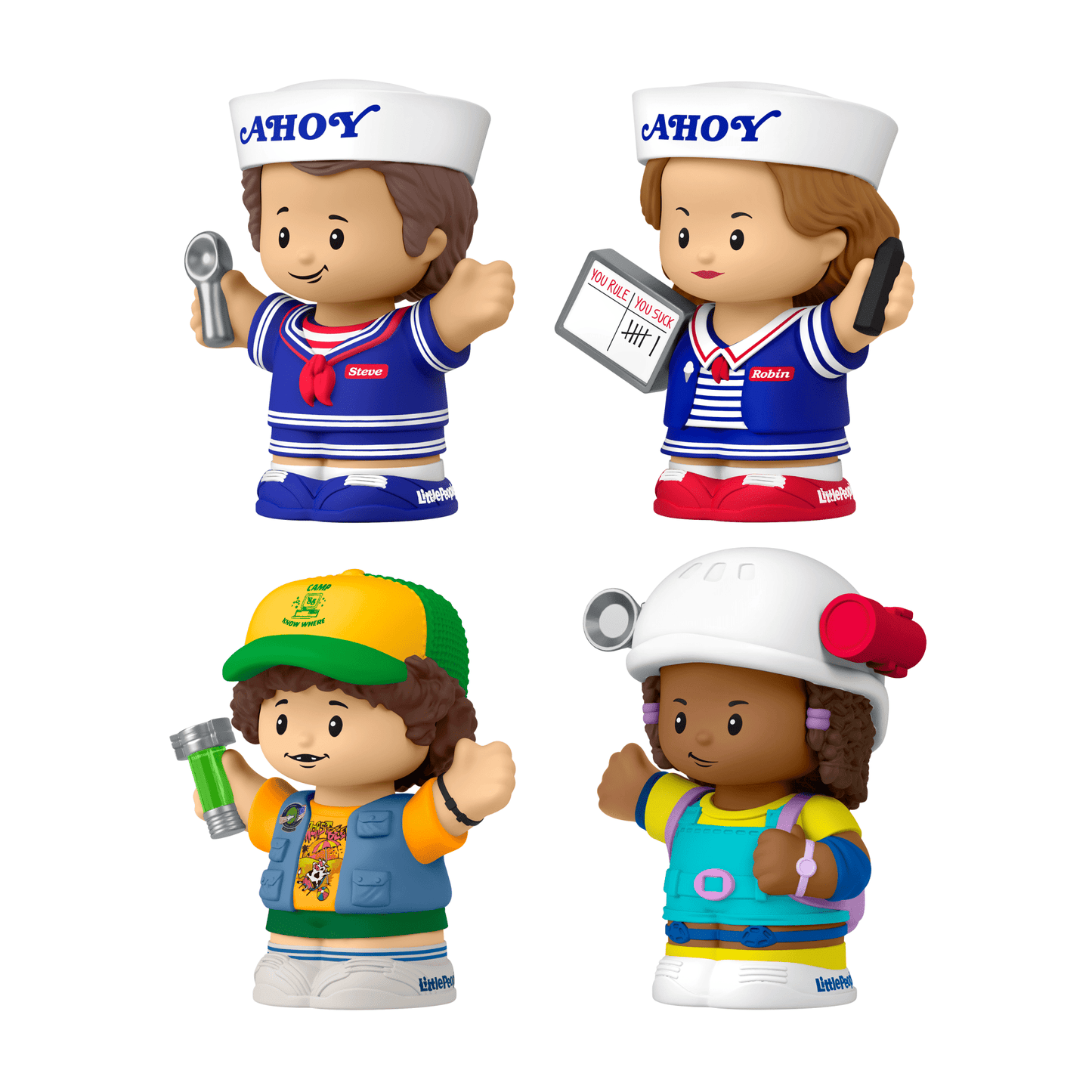 Little People Collector Stranger Things: Scoops Troop Special Edition Set - Bộ Mô Hình Nhân Vật Sưu Tầm Mattel - Góc nhìn khác 3